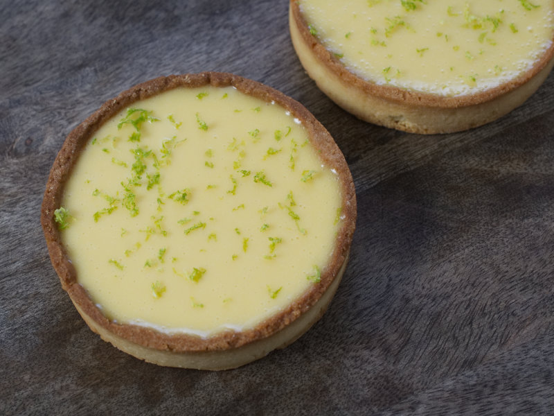 tartelettes citron vert et basilic