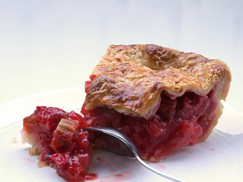 strawberry pie slice